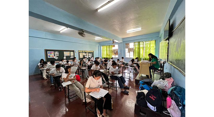 46 Grade 6 Students Take Qualifying Test for DWCSJ Special Science Curriculum Program